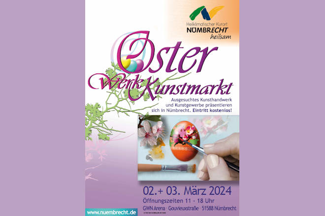 Herzlich Willkommen zum Osterwerkkunstmarkt in Nümbrecht 2024!