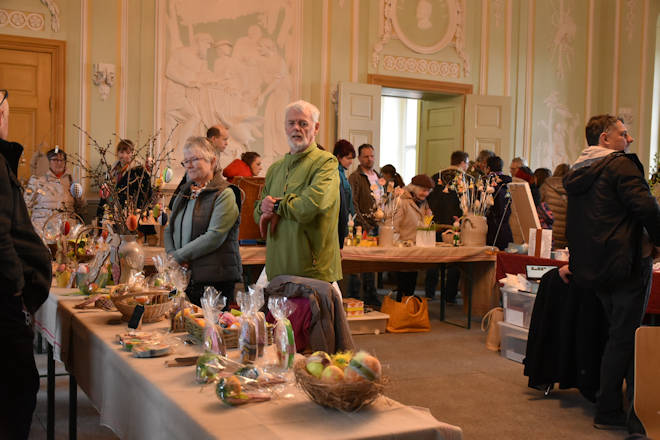 Impressionen vom Ostermarkt auf Schloss Wolkenburg in Limbach-Oberfrohna