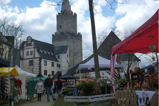 Impressionen vom Ostermarkt an der Osterburg in Weida