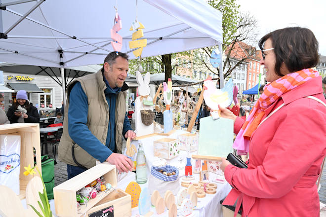 Impressionen vom Ostermarkt mit Kreativwerkstatt in Ravensburg