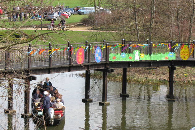 Ostern auf der Schlossinsel in Lübben (Spreewald) wieder am Ostersamstag